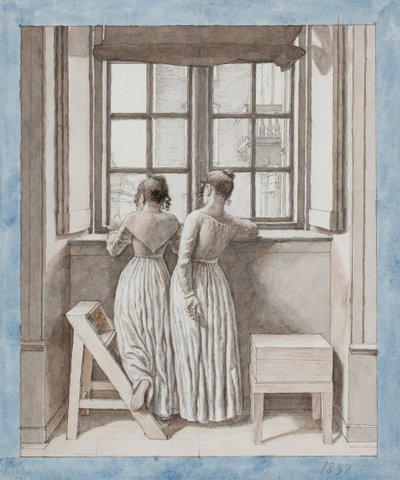 At a Window in the Artist